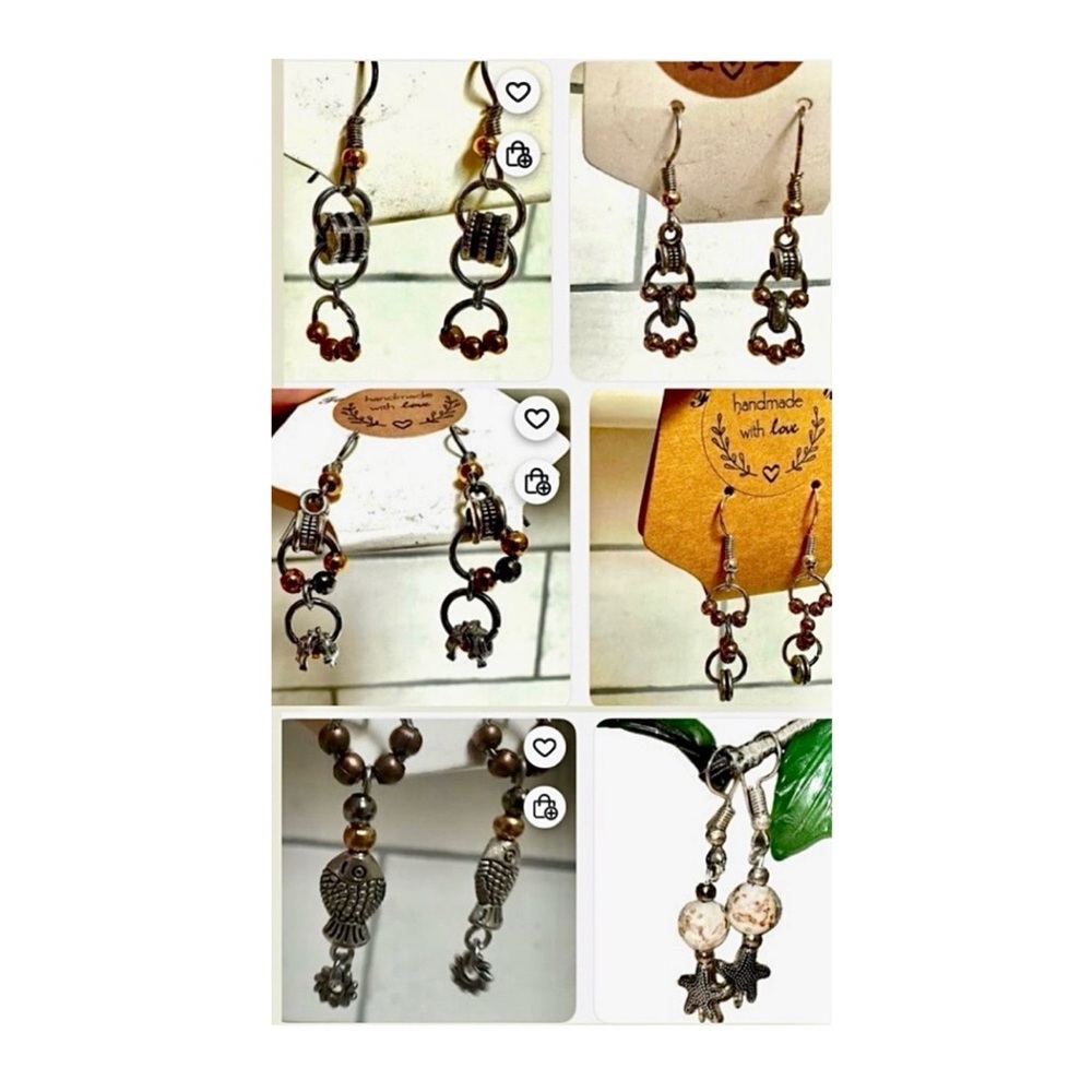 NWT! Bundle of 6 Earrings Artisan Handcrafted